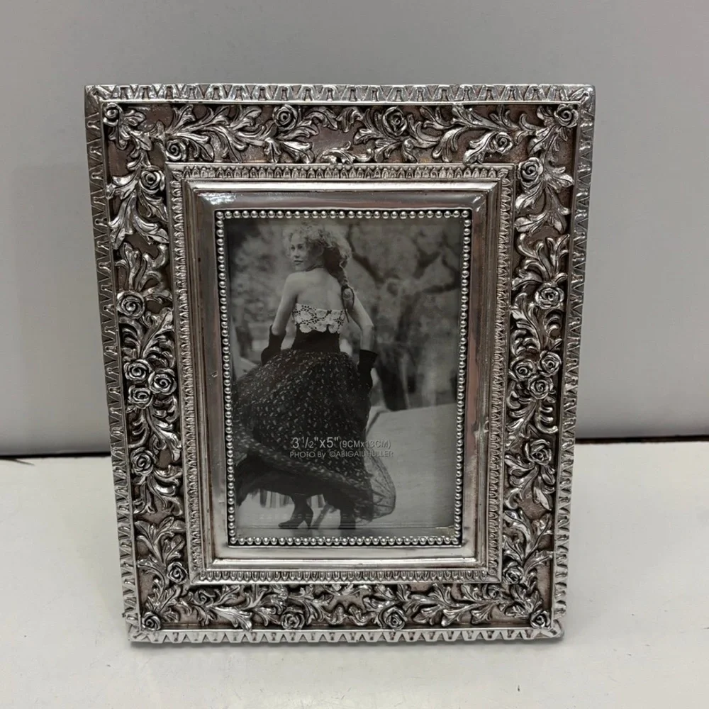 Photo Frame, silver, 3 1/2” x 5”